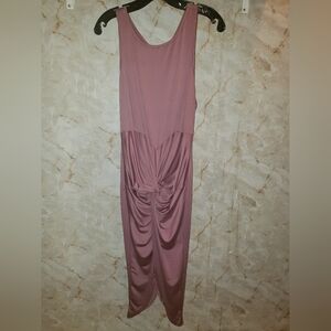 Elegant Mauve Sleeveless Dress